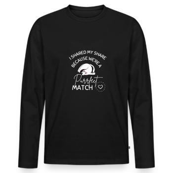 Nierentransplantation Organ Empfänger Überlebender lustig - Männer Premium Bio Langarmshirt - Schwarz - Vorne - Nico (187cm)