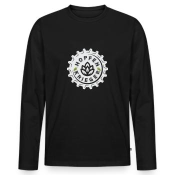 Hopfenkrieger Saufen Lustiges Bier Liebhaber Biert - Männer Premium Bio Langarmshirt - Schwarz - Vorne - Nico (187cm)