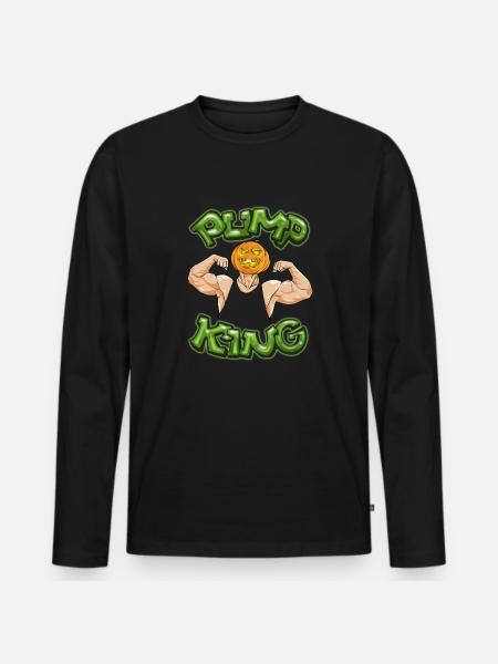 Pump King - Men's Premium Organic Long Sleeve Shirt - black