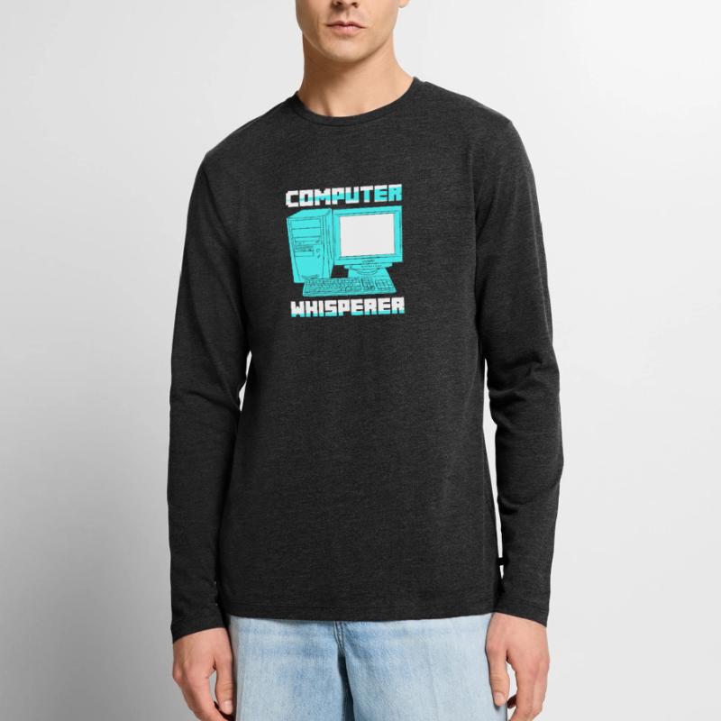 Computer Whisperer Software Coding Männer Premium Bio Langarmshirt