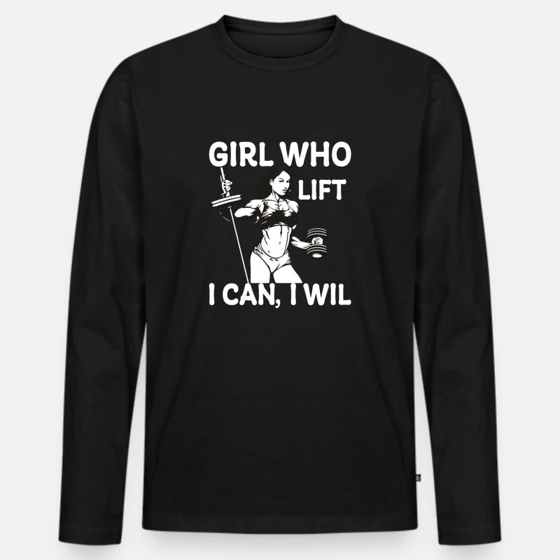 Frauen die stemmen - Männer Premium Bio Langarmshirt - Schwarz