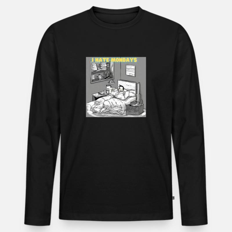Morgenmuffel oder Langschläfer? Männer Premium Bio Langarmshirt