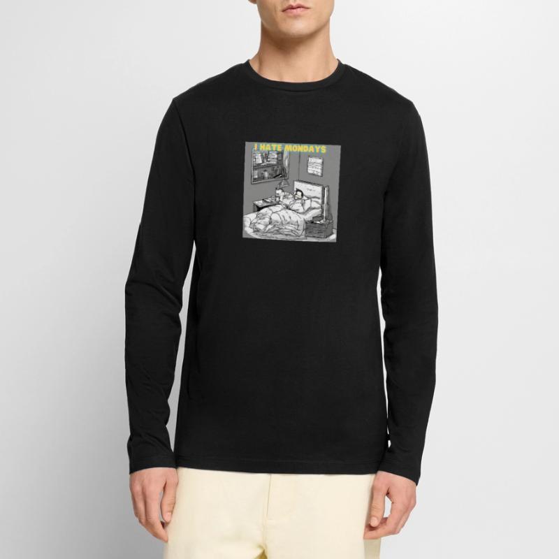 Morgenmuffel oder Langschläfer? Männer Premium Bio Langarmshirt