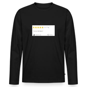 Lasst uns betrinken! - Männer Premium Bio Langarmshirt - Schwarz - Vorne - Nico (187cm)