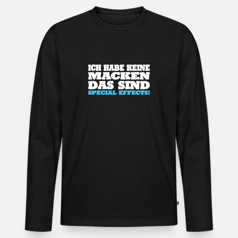 Spruch Geschenkidee Sarkastisch - Männer Premium Bio Langarmshirt - Schwarz