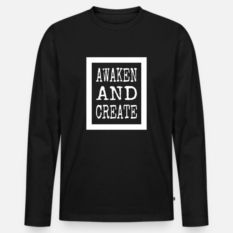 innovative ideas continuous innovation - Männer Premium Bio Langarmshirt - Schwarz