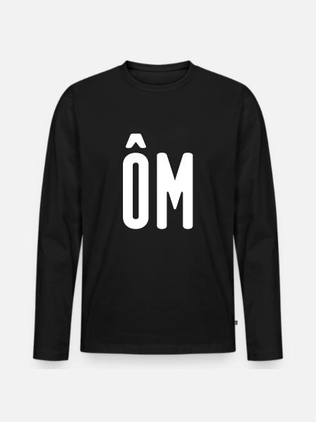 OM! Home! - T-shirt manches longues Premium bio Homme - noir