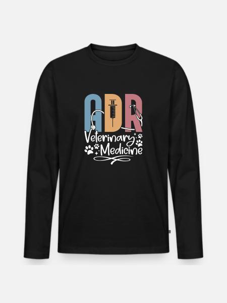Veterinary Medicine Vet Design - Men's Premium Organic Long Sleeve Shirt - black