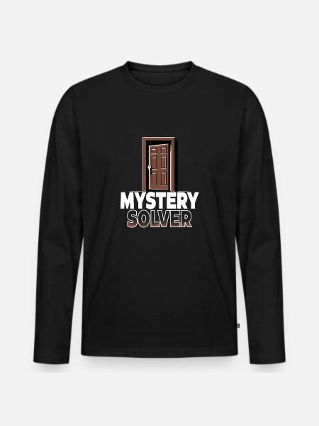 Escape Room Mystery Solver - Men's Premium Organic Long Sleeve Shirt - black