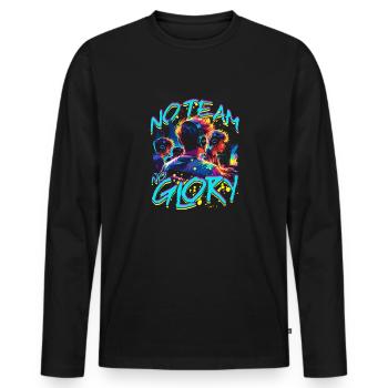 Esports Esport Multiplayer No Team No Glory - Men's Premium Organic Long Sleeve Shirt - black - Front - Nico (187cm)