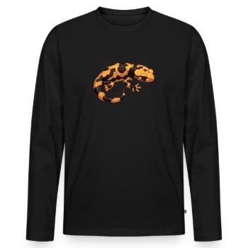 Salamanders Salamander - Men's Premium Organic Long Sleeve Shirt - black - Front - Nico (187cm)