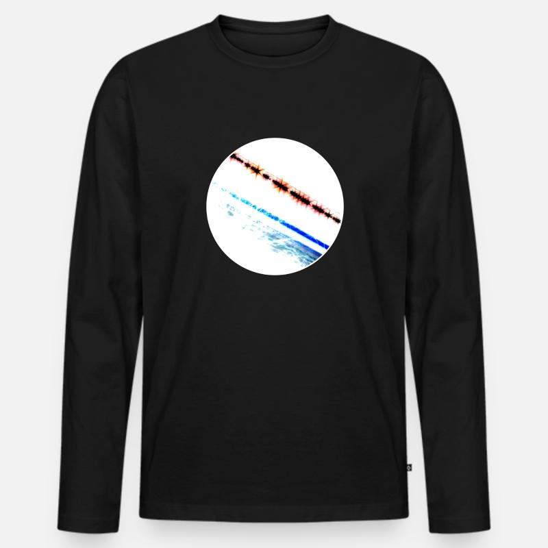 Sonic - Männer Premium Bio Langarmshirt - Schwarz