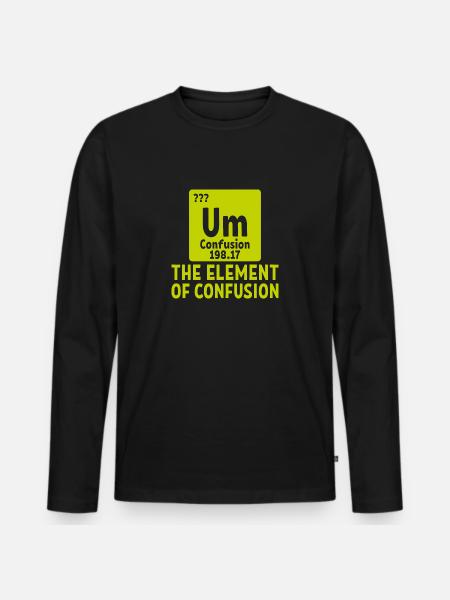 À l'élément de confusion - T-shirt manches longues Premium bio Homme - noir