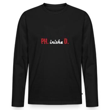 PhinisheD Doctor Gift - T-shirt manches longues Premium bio Homme - noir - Devant - Nico (187cm)