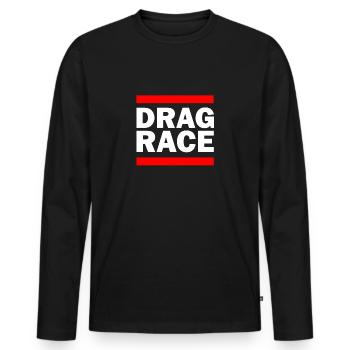 DragRace dark - Men's Premium Organic Long Sleeve Shirt - black - Front - Nico (187cm)