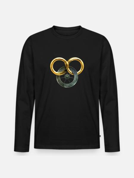 The Wheel of Time - Men's Premium Organic Long Sleeve Shirt - black