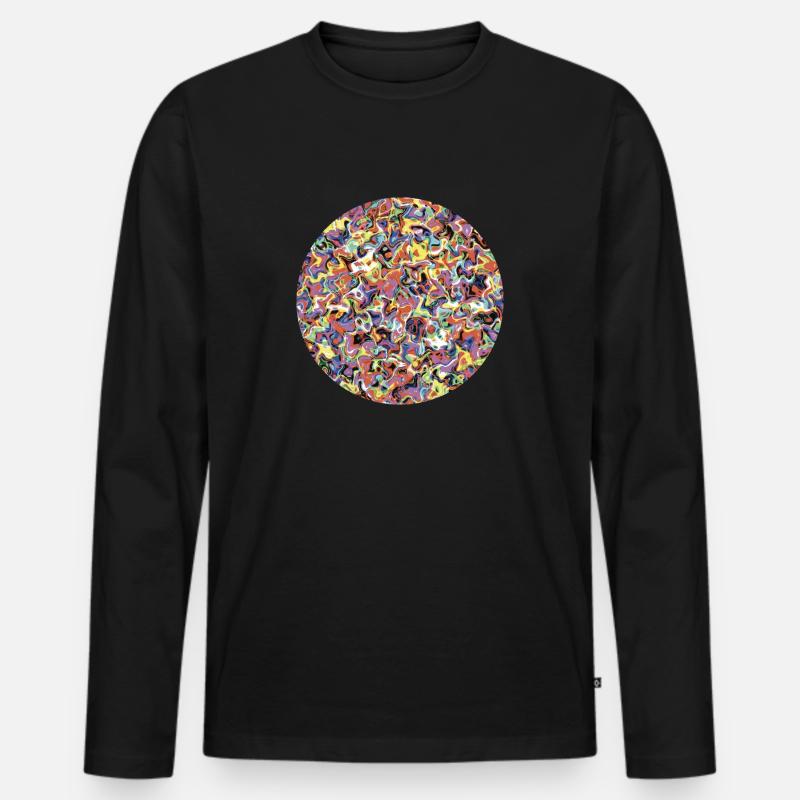 Nudelsuppe - Männer Premium Bio Langarmshirt - Schwarz