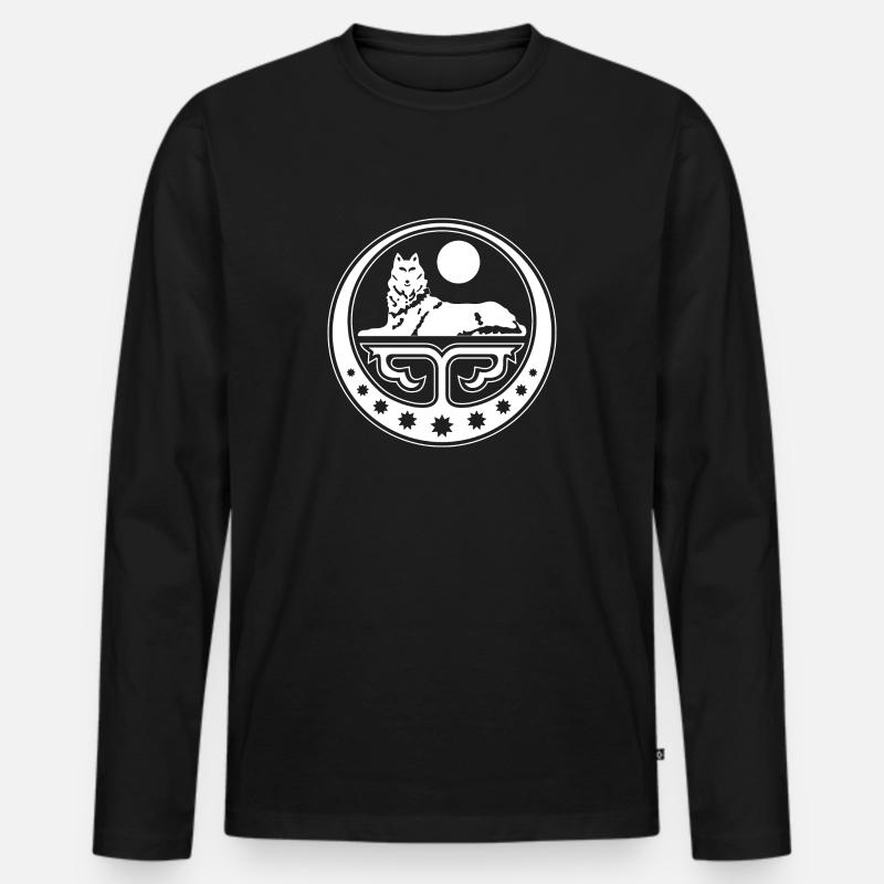 Chechen Geschenk Tschetschenien Dagestan Grosny - Männer Premium Bio Langarmshirt - Schwarz