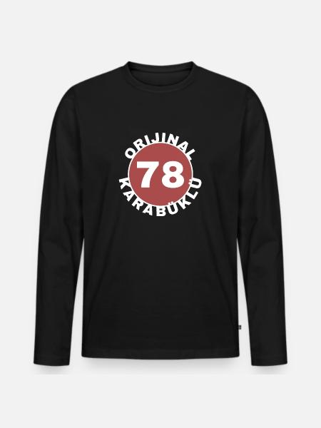 Karabük - Men's Premium Organic Long Sleeve Shirt - black
