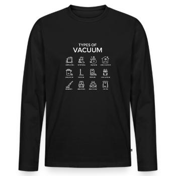 Types Of Vacuum Cleaners - Vacuum Cleaners 2025 - Men's Premium Organic Long Sleeve Shirt - black - Front - Nico (187cm)