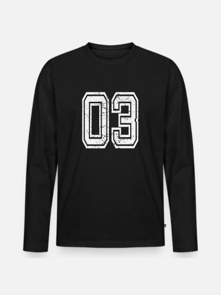 03 Afyon utilisé look blanc - T-shirt manches longues Premium bio Homme - noir