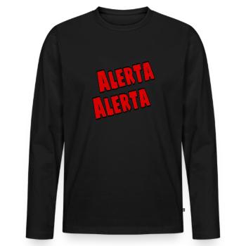 Antifa - Men's Premium Organic Long Sleeve Shirt - black - Front - Nico (187cm)