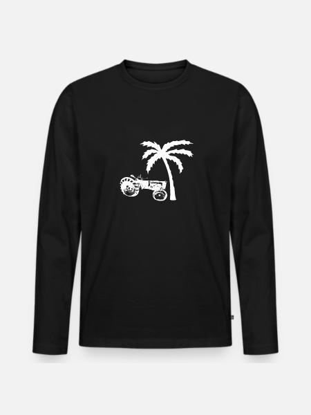 Tractor - Men's Premium Organic Long Sleeve Shirt - black