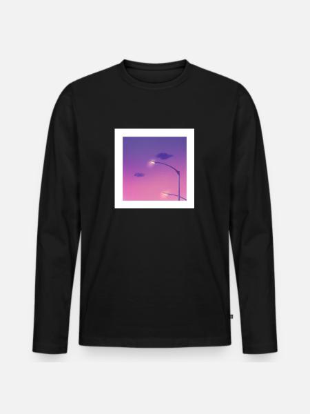 chill light - T-shirt manches longues Premium bio Homme - noir