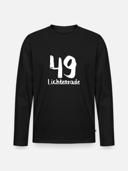 49 lichtenrade - Männer Premium Bio Langarmshirt - Schwarz