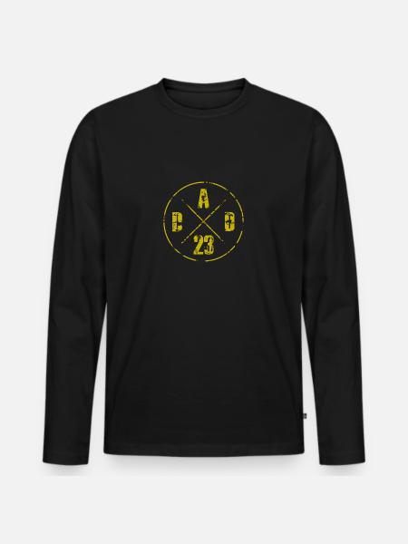 Papa 23 ans - T-shirt manches longues Premium bio Homme - noir