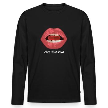 Rote Pille befreien Sie Ihren Geist - Männer Premium Bio Langarmshirt - Schwarz - Vorne - Nico (187cm)