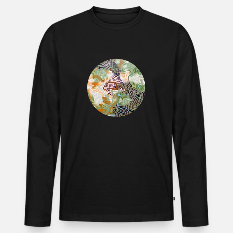 Entlastung Nummer 8 - Männer Premium Bio Langarmshirt - Schwarz