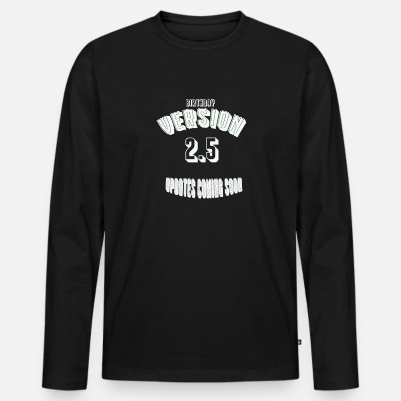 Birthday25 - Männer Premium Bio Langarmshirt - Schwarz