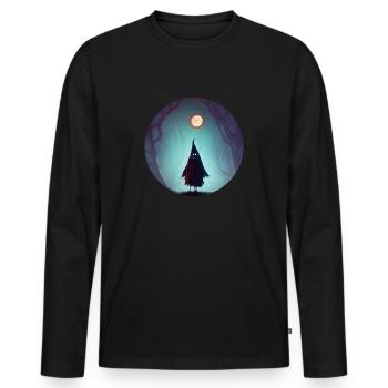 Nightmare 2 - Men's Premium Organic Long Sleeve Shirt - black - Front - Nico (187cm)