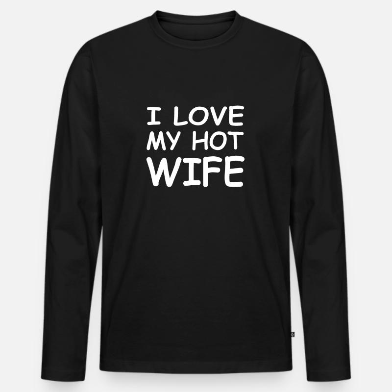 Liebe - Männer Premium Bio Langarmshirt - Schwarz