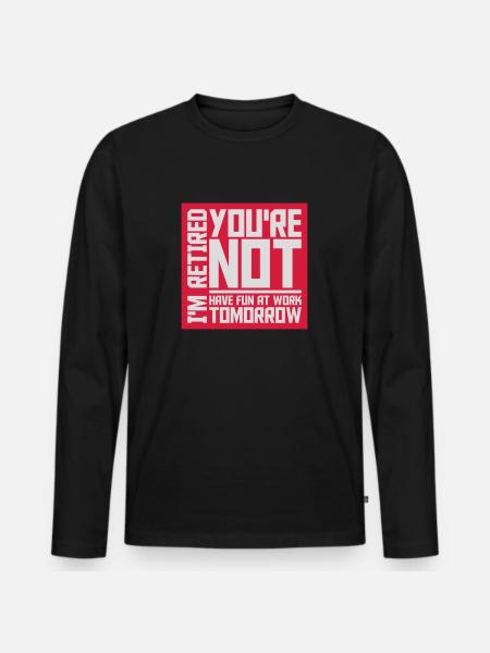 have fun at work - Men's Premium Organic Long Sleeve Shirt - black