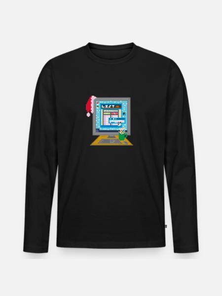 THE LIST - Men's Premium Organic Long Sleeve Shirt - black