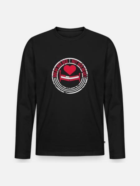 break her bed quote - Men's Premium Organic Long Sleeve Shirt - black
