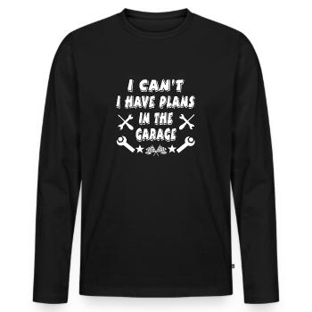 Garage - Men's Premium Organic Long Sleeve Shirt - black - Front - Nico (187cm)