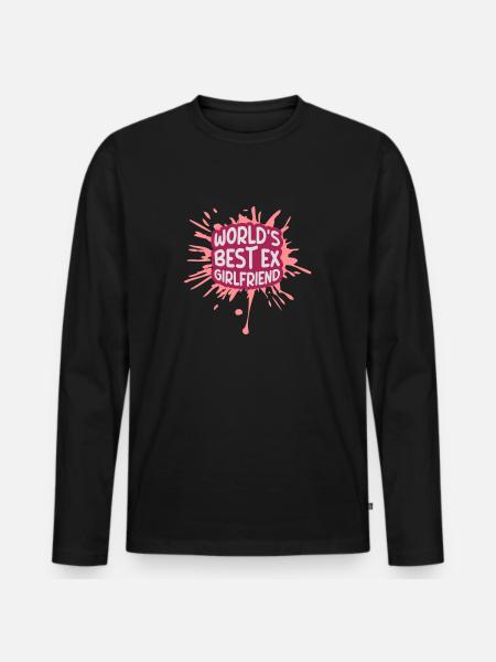World's Best Ex Girlfriend - Men's Premium Organic Long Sleeve Shirt - black