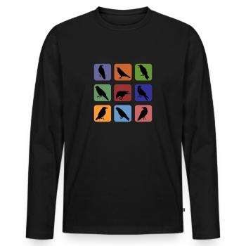 ToR Kids black - Männer Premium Bio Langarmshirt - Schwarz - Vorne - Nico (187cm)