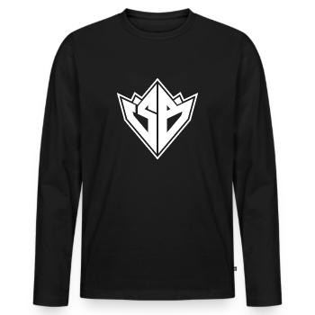 Saiyajins Bikers Squad Weißes Design - Männer Premium Bio Langarmshirt - Schwarz - Vorne - Nico (187cm)