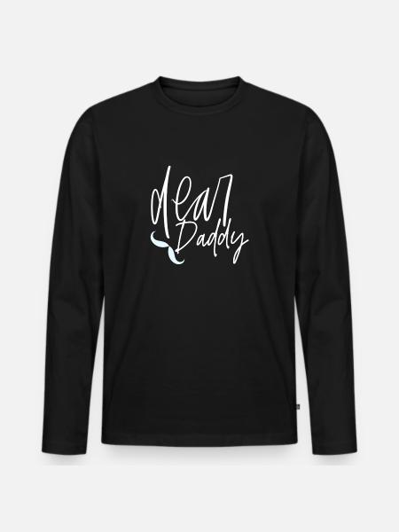 Best dad ever - Men's Premium Organic Long Sleeve Shirt - black