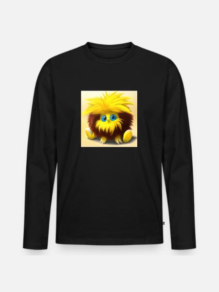 das Knuddelchen Nr.2 - Männer Premium Bio Langarmshirt - Schwarz