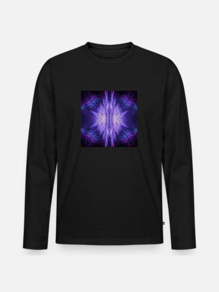 Cosmic Inferno - Men's Premium Organic Long Sleeve Shirt - black