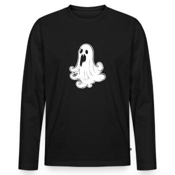 Ghost Ghosts Witching Hour Halloween - T-shirt manches longues Premium bio Homme - noir - Devant - Nico (187cm)