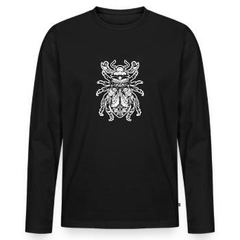 Insectes, bestioles, arthropodes - T-shirt manches longues Premium bio Homme - noir - Devant - Nico (187cm)