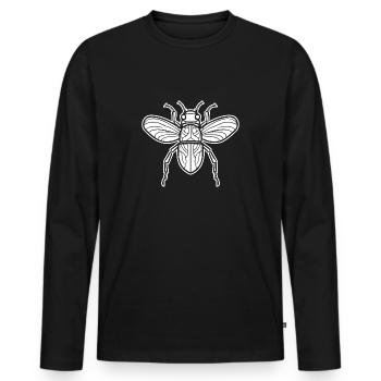 Insectes, bestioles, arthropodes - T-shirt manches longues Premium bio Homme - noir - Devant - Nico (187cm)