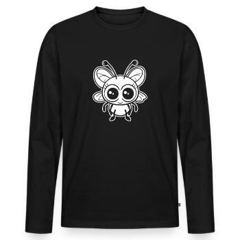 Insectes, bestioles, arthropodes - T-shirt manches longues Premium bio Homme - noir - Devant - Nico (187cm)