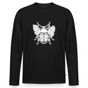 Insectes, bestioles, arthropodes - T-shirt manches longues Premium bio Homme - noir - Devant - Nico (187cm)